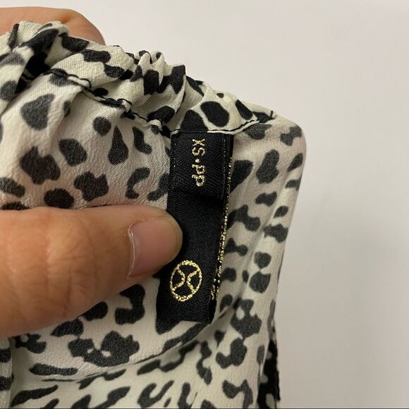 VIX PAULA HERMANNY SILK HALTER MINI DRESS Aztec Print lined size XS - Picture 5 of 8